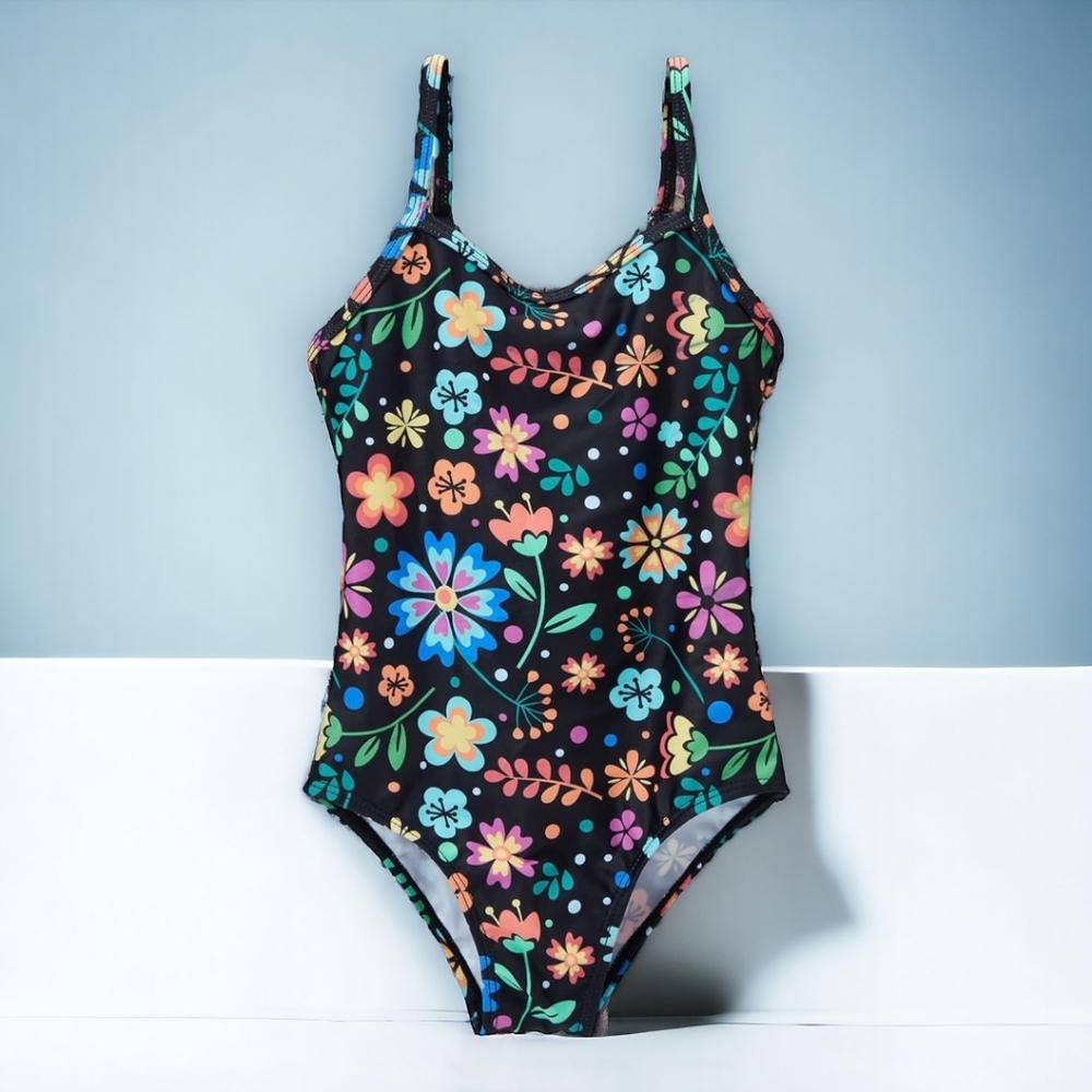 ANLUKE Girls One Piece Swimsuit Cute Swimsuit Beach Clothes Sun Protection, 5/6